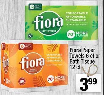 Super King Markets Fiora paper towels or bath tissue offer