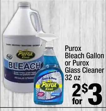 Super King Markets Purox bleach gallon or glass cleaner offer