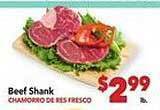 Vallarta Supermarkets Beef shank offer