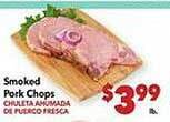 Vallarta Supermarkets Smoked pork chops offer