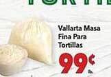 Vallarta Supermarkets Vallarta masa fina para tortillas offer
