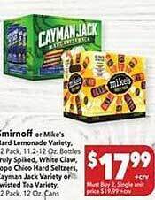Vallarta Supermarkets Smirnoff offer