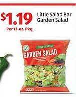 Aldi Little salad bar garden salad offer
