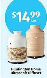 Aldi Huntington home ultrasonic diffuser offer