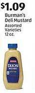 Aldi Burman's deli mustard offer