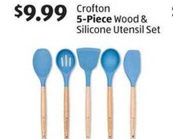 Aldi Crofton 5-piece wood & silicone utensil set offer