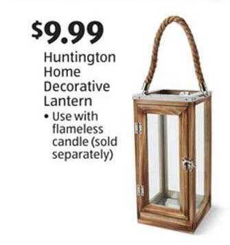 Aldi Huntington home decorative lantern offer