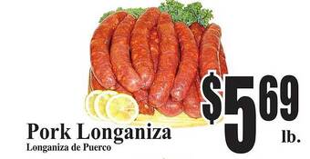 Baja Ranch Pork longaniza offer