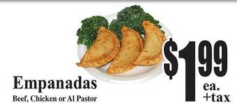 Baja Ranch Empanadas offer