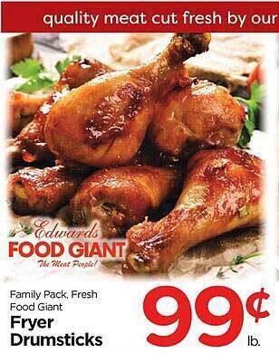 Edwards Food Giant Fryer drumsticks offer