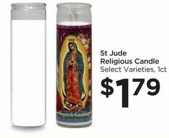 Food 4 Less St jude religious candle offer