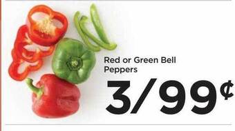 Food 4 Less Red or green bell peppers offer