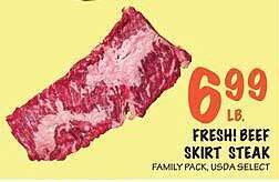 Foodarama Fresh! beef skirt steak offer