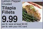 Harris Teeter Tilapia fillets offer