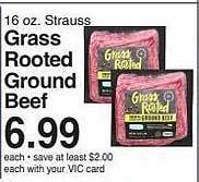 Harris Teeter Grass rooted ground beef offer