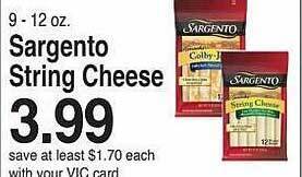 Harris Teeter Sargento string cheese offer