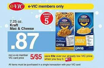 Harris Teeter Kraft mac & cheese offer