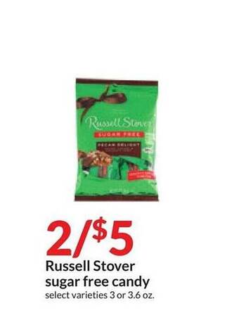 Hy-Vee Russell stover sugar free candy offer