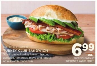 Albertsons Turkey Club Sandwich offer