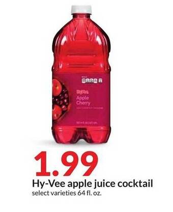 Hy-Vee Hy-vee apple juice cocktail offer