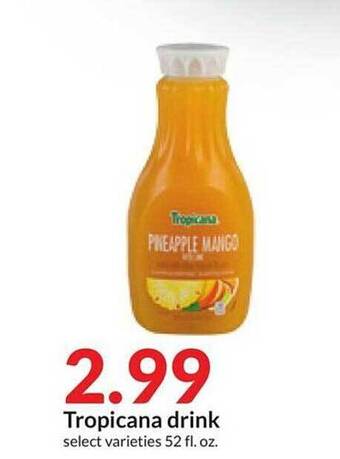 Hy-Vee Tropicana drink offer