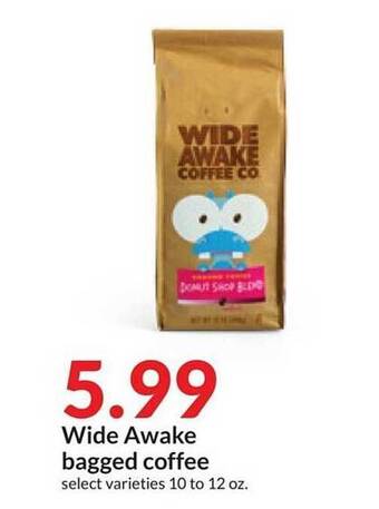 Hy-Vee Wide awake bagged coffee offer