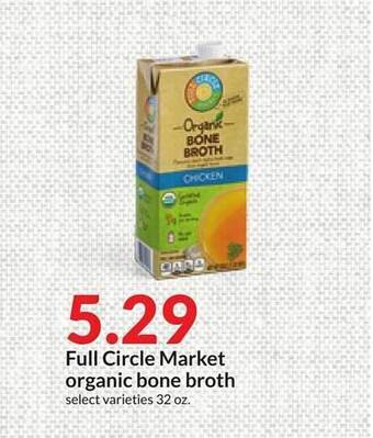 Hy-Vee Full circle market organic bone broth offer