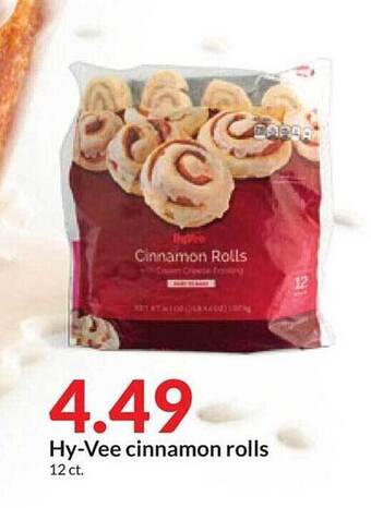 Hy-Vee Hy-vee cinnamon rolls offer