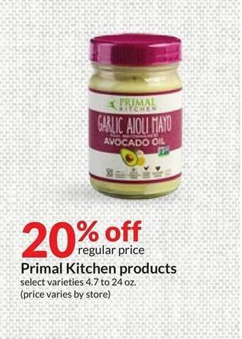 Hy-Vee Primal kitchen products offer