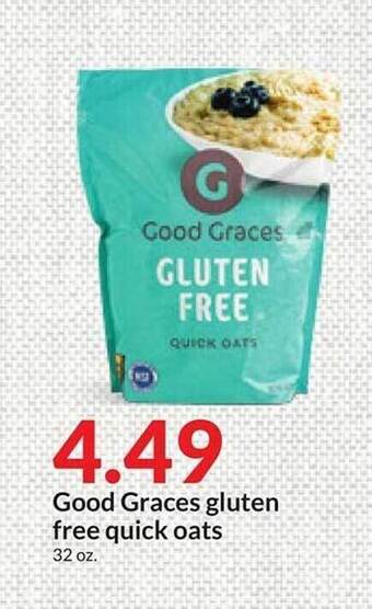 Hy-Vee Good graces gluten free quick oats offer