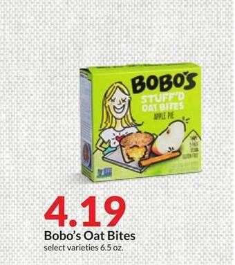 Hy-Vee Bobo's oat bites offer