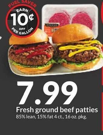 Hy-Vee Fresh ground beef patties offer