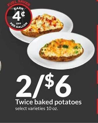 Hy-Vee Twice baked potatoes offer