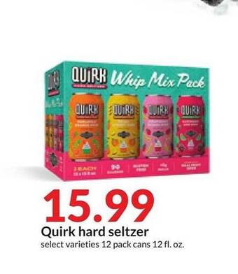 Hy-Vee Quirk hard seltzer offer