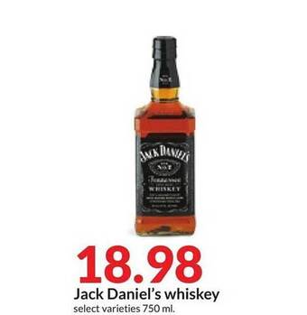 Hy-Vee Jack daniel's whiskey offer