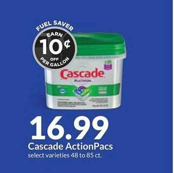 Hy-Vee Cascade actionpacs offer