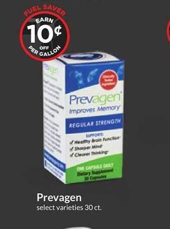 Hy-Vee Prevagen select varieties offer