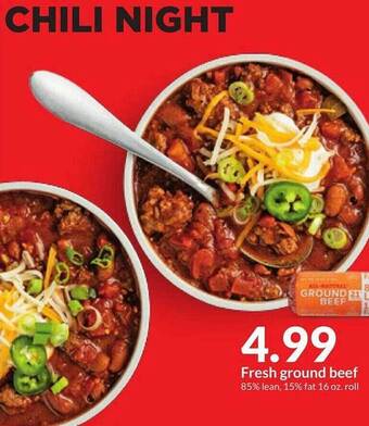 Hy-Vee Fresh ground beef offer