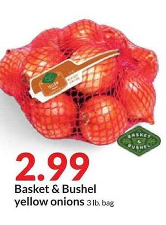 Hy-Vee Basket & bushel yellow onions offer