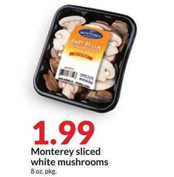 Hy-Vee Monterey sliced white mushrooms offer