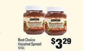 IGA Best choice hazelnut spread offer