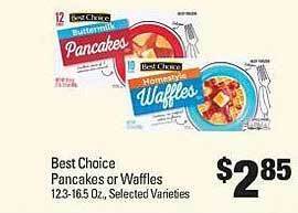 IGA Best choice pancakes or waffles offer