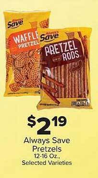IGA Always save pretzels offer