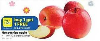 Lidl Honeycrisp apple offer