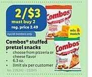 Lidl Combos stuffed pretzel snacks offer