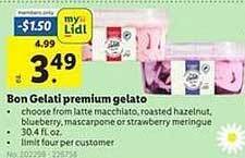 Lidl Bon gelati premium gelato offer