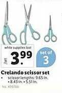 Lidl Crelando scissor set offer