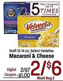 Maceys Kraft macaroni & cheese offer