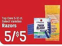 Maceys Top care razors offer