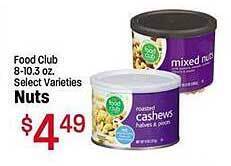 Maceys Food club nuts offer